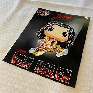 Eddie Van Halen jump frameable  Art 8x10